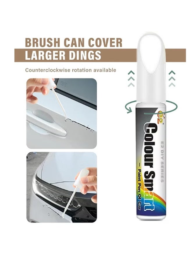 واي جيه مزيل خدوش السيارة ، إصلاح خدوش السيارة ، اكسسوارات السيارات مزيل الخدش العميق للسيارة ، مزيل الخدوش للمركبات ، طلاء لمسة عالمية للسيارة للخدوش العميقة ، 12 مل أبيض - Image 3