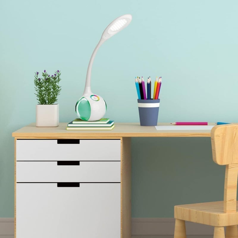 YORWAN LED Night Light Desk Lamp EyeCare Night Reading Clip On Bed Lamp Light Perfect for Bookworms Kids Bright LED Desk Lamp with USB Charging Port MultiFunction Desk Lamp - Image 4