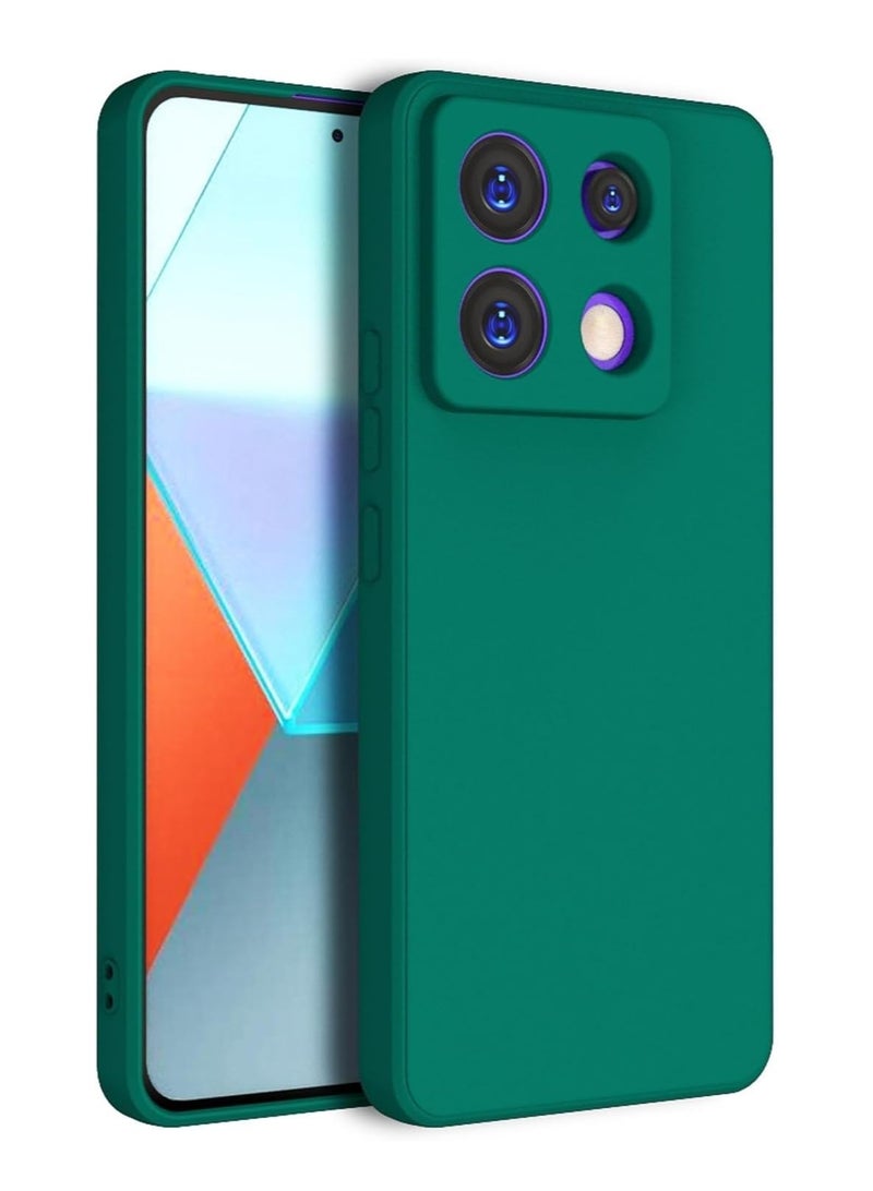 BORTONY Xiaomi Redmi Note 13 5G Case Cover Liquid Gel Rubber Shock Protective Case Hard Shell Shockproof Protective with Camera Protection Cover for Xiaomi Redmi Note 13 5G - Image 1