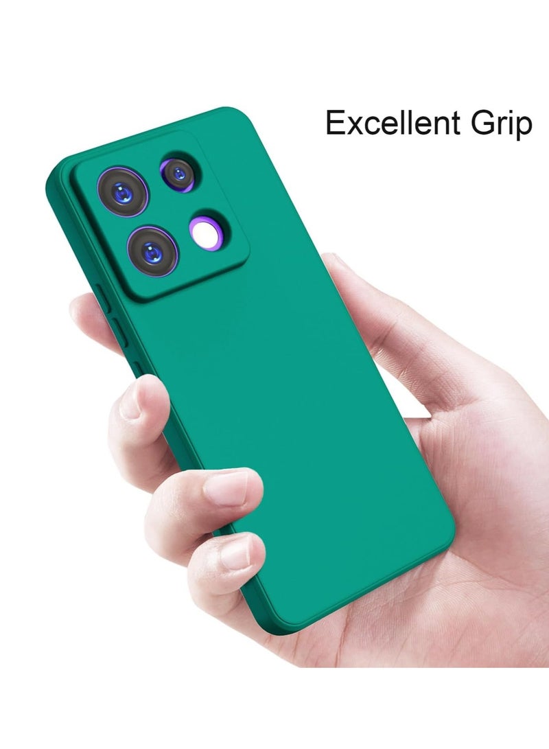 BORTONY Xiaomi Redmi Note 13 5G Case Cover Liquid Gel Rubber Shock Protective Case Hard Shell Shockproof Protective with Camera Protection Cover for Xiaomi Redmi Note 13 5G - Image 2