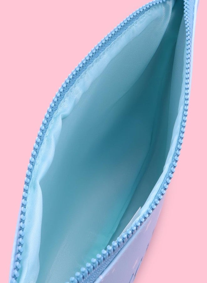 MINISO Stitch Cartoon Print Makeup Bag, Cosmetic Organizer with Zipper, Travel Toiletry Bag for Women - Image 4