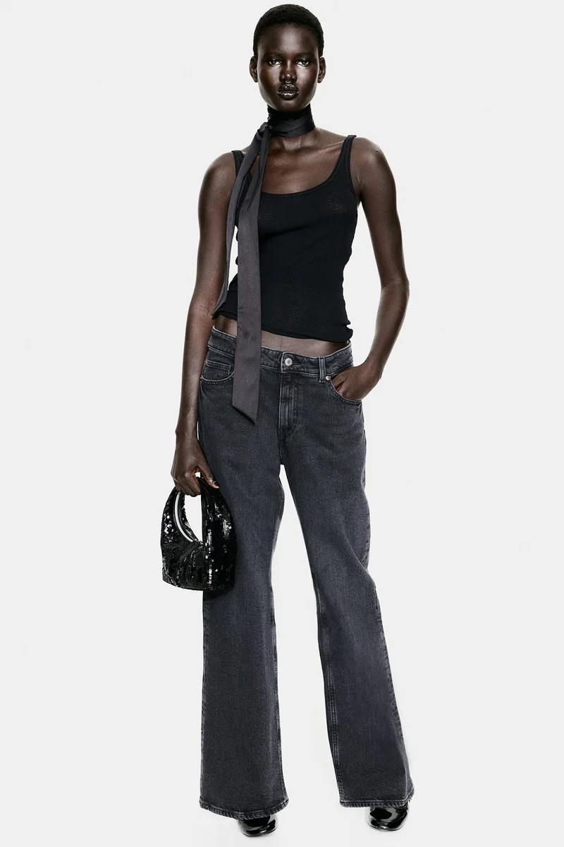 H&M Wide High Jeans