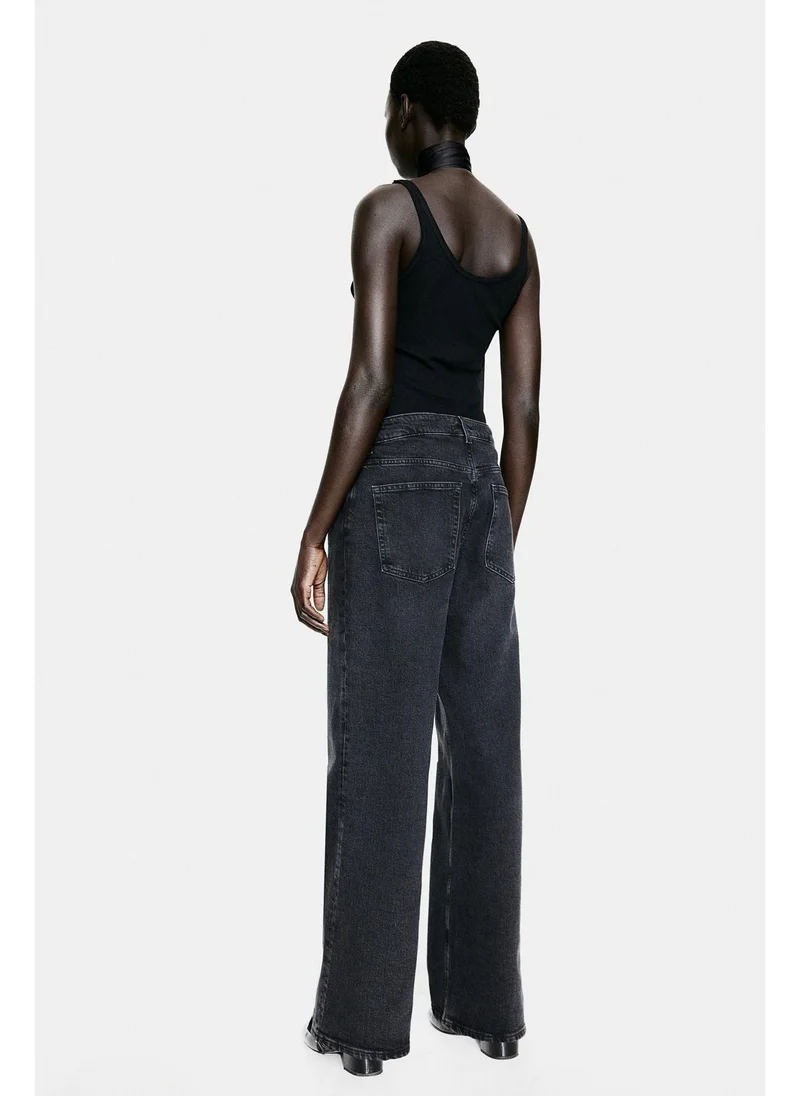 H&M Wide High Jeans