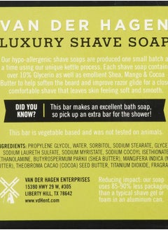 Van der Hagen Men's Luxury Scented Shave Soap, 3.5 Ounce (Pack of 2)  - Image 2