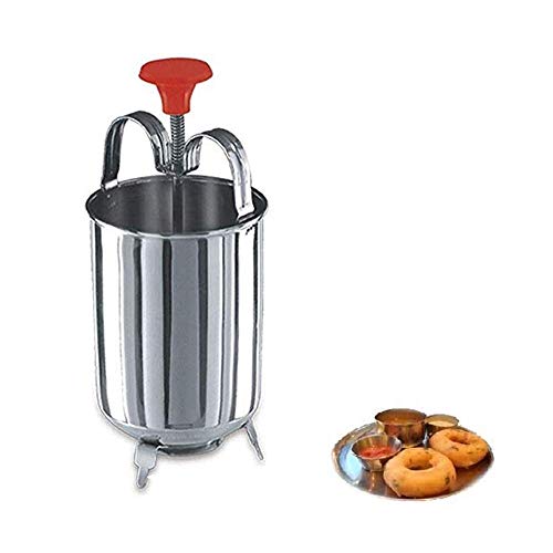 SYGNIUS Stainless Steel Medu Vada Maker with Stand, Mendu WADA Machine, Mendu WADA Maker, Makes Perfectly Shaped & Crispy Medu Vada (Combo -1) - Image 5