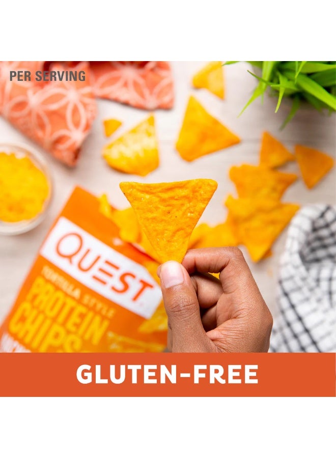 Quest Nutrition Quest Tortilla Style Protein Chips – Nacho Cheese Flavor, High Protein, Gluten-Free, 32g (Box of 8 Bags) - Image 3