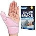 GenetGo Trigger Thumb Splint Thumb Spica Support Brace Stabilizer for Pain Sprains Arthritis Tendonitis Right Hand or Left Hand Pink - Image 1