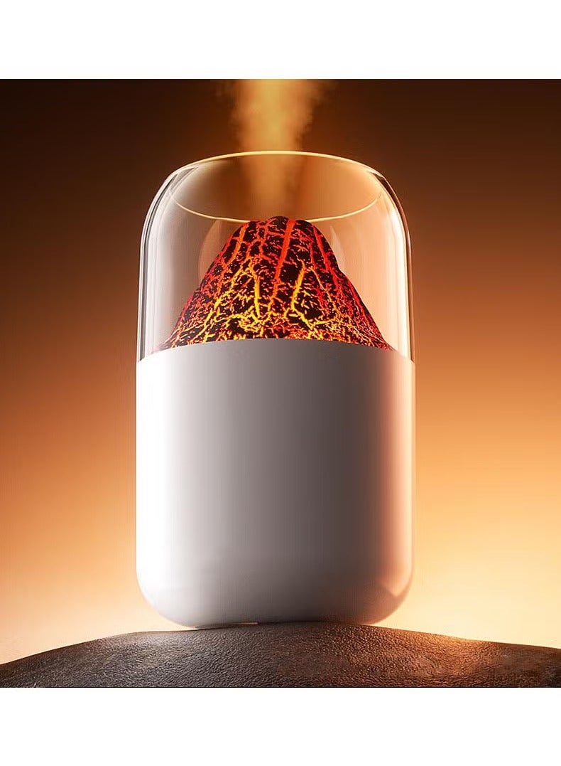Bluejw Humidifiers For Bedroom Home, Simulated Volcano Cool Mist Humidifiers For Baby Nursery And Plants, 3-In-1 Quiet Air Humidifier, Oil Diffuser And Night Light For Large Room BPA-Free - Image 2