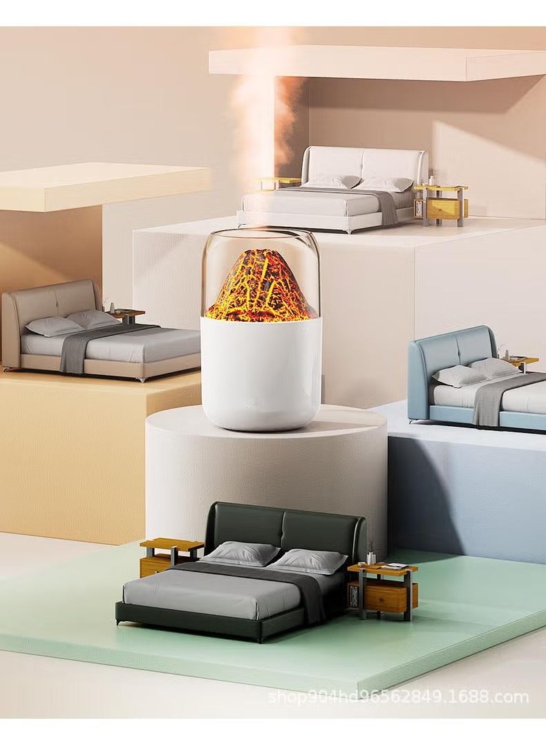 Bluejw Humidifiers For Bedroom Home, Simulated Volcano Cool Mist Humidifiers For Baby Nursery And Plants, 3-In-1 Quiet Air Humidifier, Oil Diffuser And Night Light For Large Room BPA-Free - Image 4