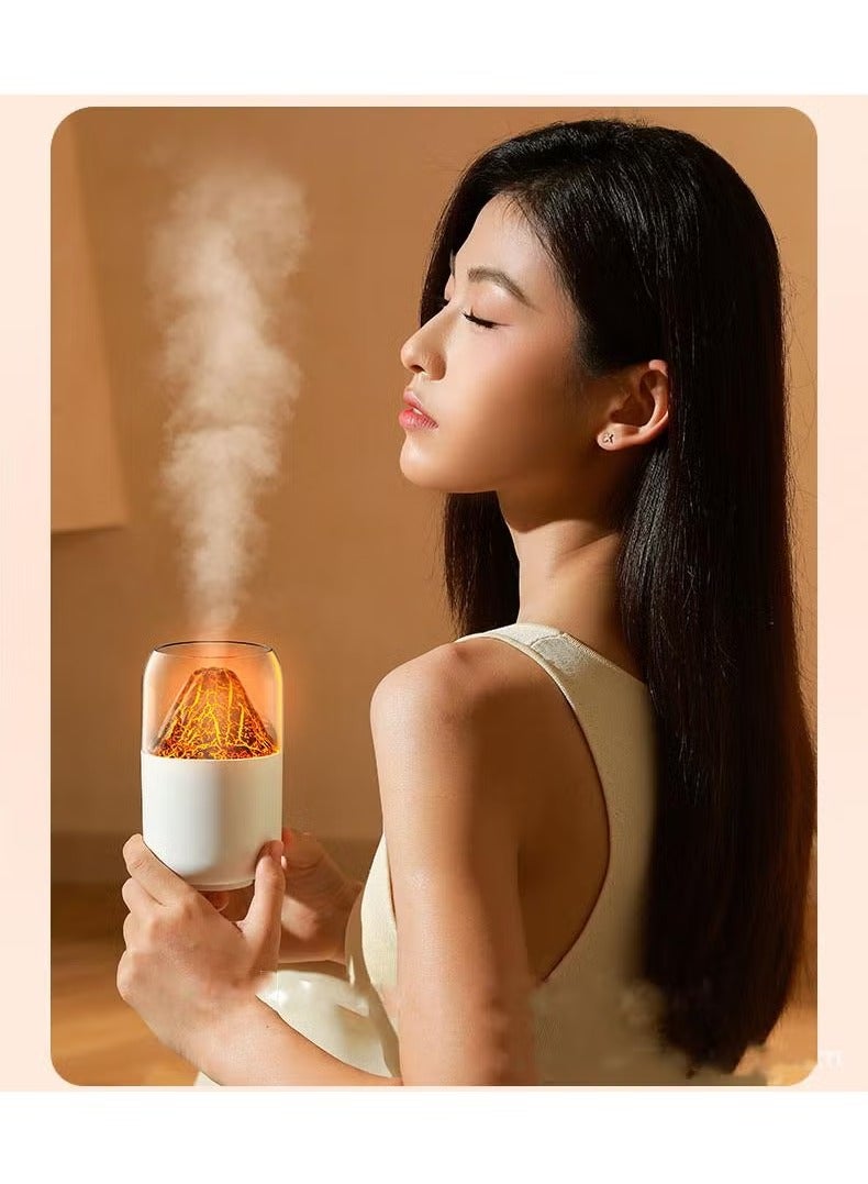 Bluejw Humidifiers For Bedroom Home, Simulated Volcano Cool Mist Humidifiers For Baby Nursery And Plants, 3-In-1 Quiet Air Humidifier, Oil Diffuser And Night Light For Large Room BPA-Free - Image 5