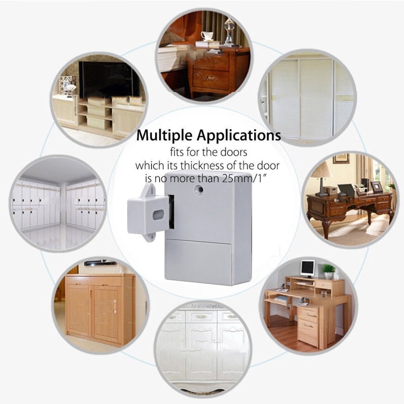 Keyless Smart Lock: 1 Keyless Entry Lock - Secure Convenient Access Control Lock System for Home Drawers Sliding Doors Wardrobes - Image 4