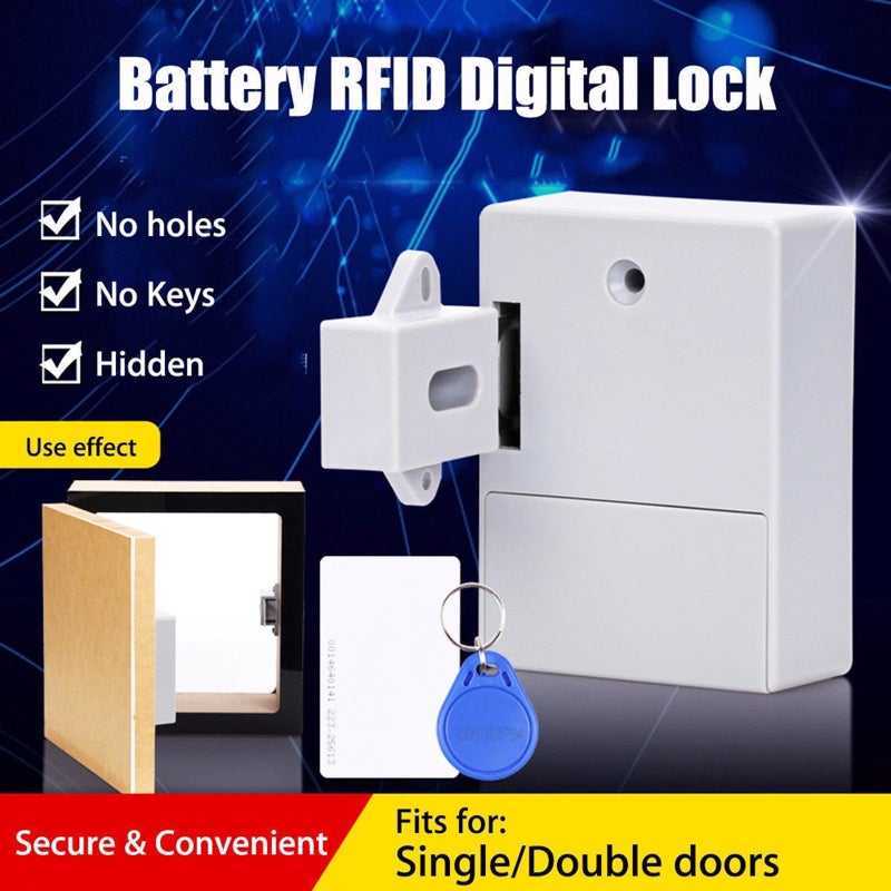 Keyless Smart Lock: 1 Keyless Entry Lock - Secure Convenient Access Control Lock System for Home Drawers Sliding Doors Wardrobes - Image 5