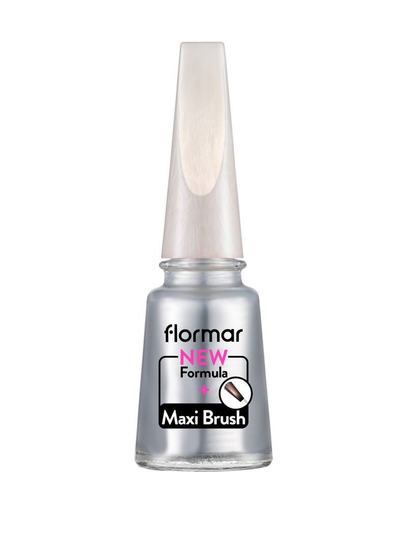 flormar Pearly Nail Enamel PL390 Stylish Silver - Image 1
