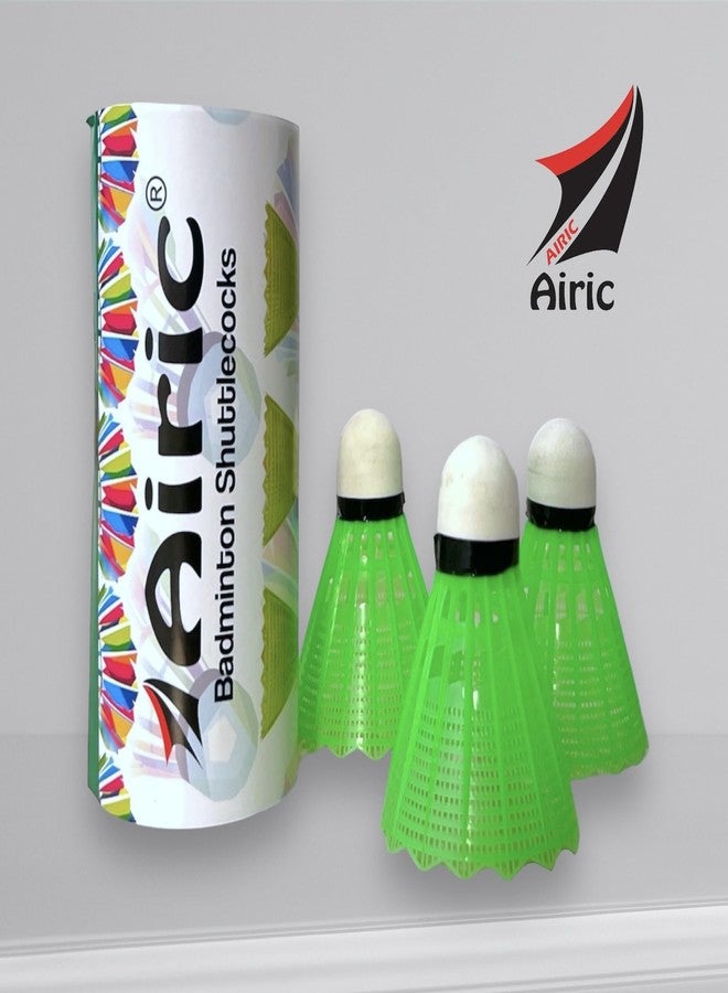 Airic Isometric Blaster Staunch Rackets (Set of 2) with 3 Plastic Shuttles and Cover Badminton Kit (Multicolor) - Image 3