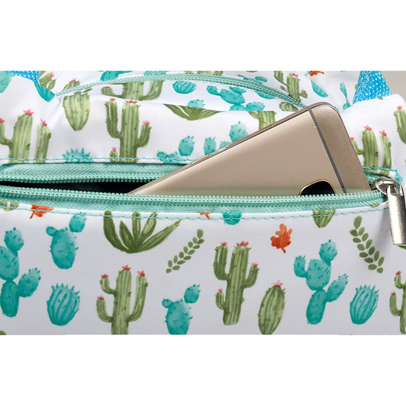 2 pcs Lunch Tote Bag Insulated Lunch Bag Lunch Box Handbag Cooler Bag for Outdoor Camping Picnic (Cactus) - Image 5