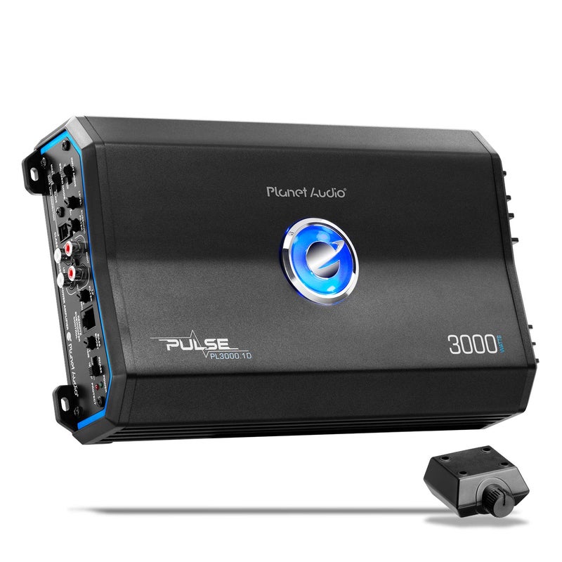 Planet Audio PL3000.1D Pulse Series Car Audio Amplifier – 3000 High Output, Monoblock, Class D, 1 Ohm Stable, Low Level Inputs, Low Pass Crossover, Mosfet Power Supply, Hook Up To Stereo and Subwoofer - Image 2