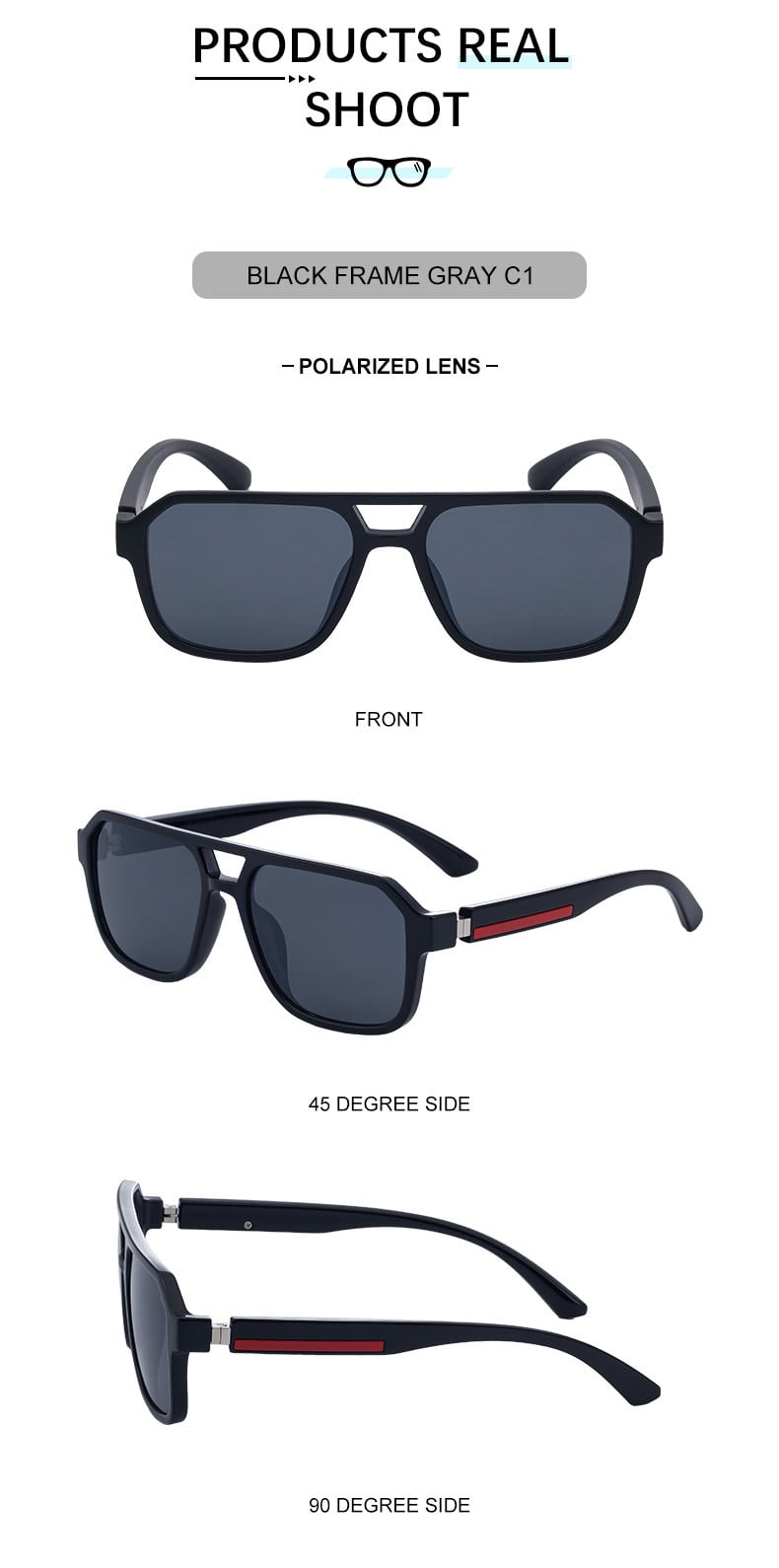 Premium Sunglasses 52-58mm UV400 Polarized ZX-8952P - Image 2