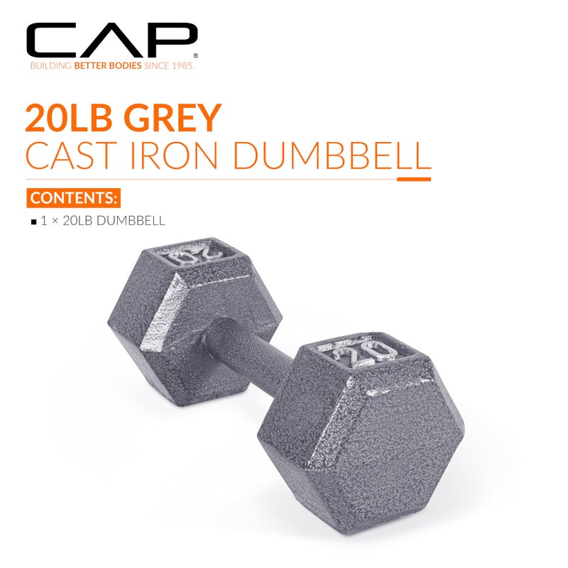 CAP Barbell Cast Iron HexDumbbell, Single, 20 lb - Image 2