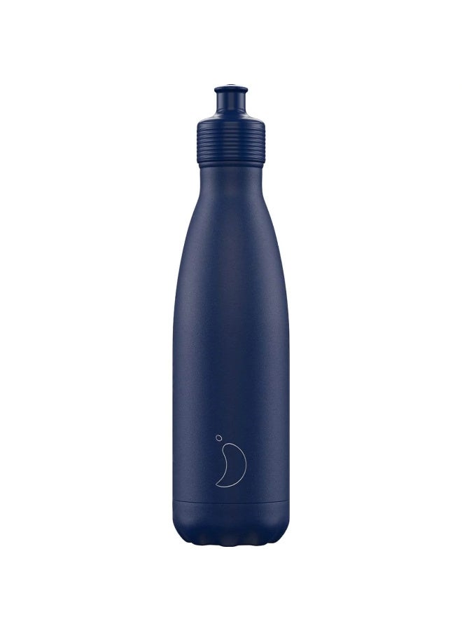Chilly's | Water Bottle | Sports | Matte | 500ml | Blue - Image 1