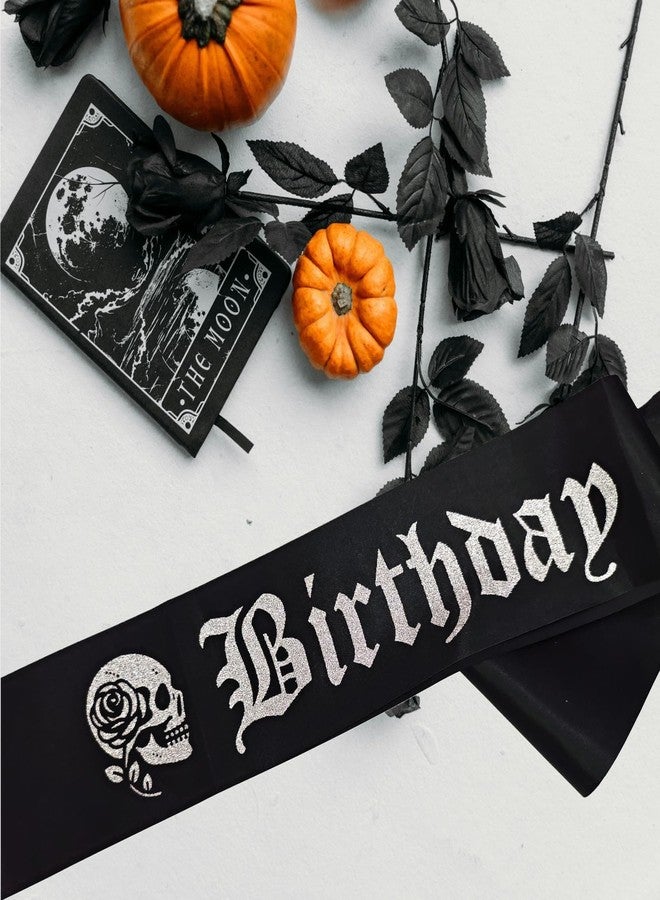 Magnusson's Garden شريط عيد الميلاد من ماغنوسون، شريط عيد ميلاد قوطي، ملحقات عيد الميلاد للبنات في الهالوين، قوطية، مخيفة، زينة عيد الميلاد إيمو - Image 2