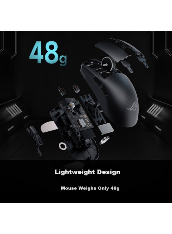 Rog Longshen 2 Ace, Aimpoint Pro42k Sensor, Gaming Mouse, Lightweight 48g, Wireless 8k Polling Rate, Wireless Tri-mode Mouse, Midnight Black - Image 2