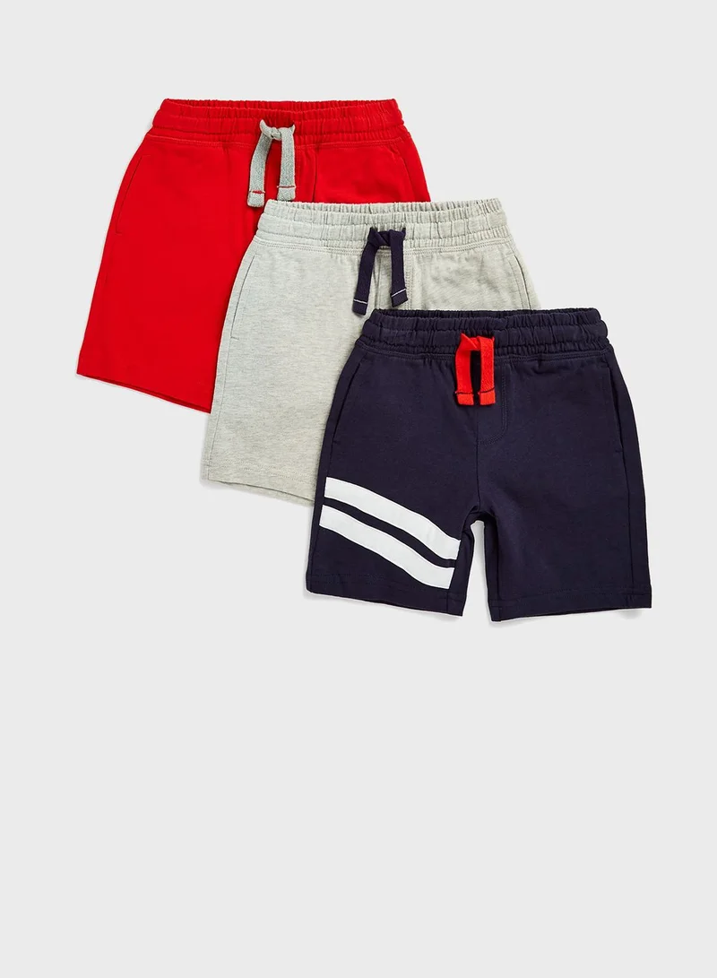 mothercare Kids 3 Pack Assorted Shorts