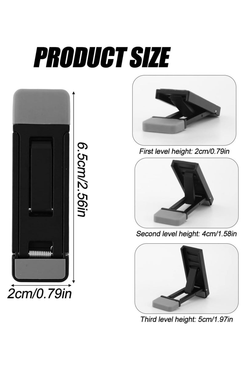 انسجام حامل لوحة مفاتيح قابل للطي من قطعتين للمكتب مع إمكانية الإمالة وقابلية الحمل لأجهزة الكمبيوتر المحمولة الصغيرة، وإكسسوارات مكتبية مريحة لرفع لوحة مفاتيح الكمبيوتر - Image 2
