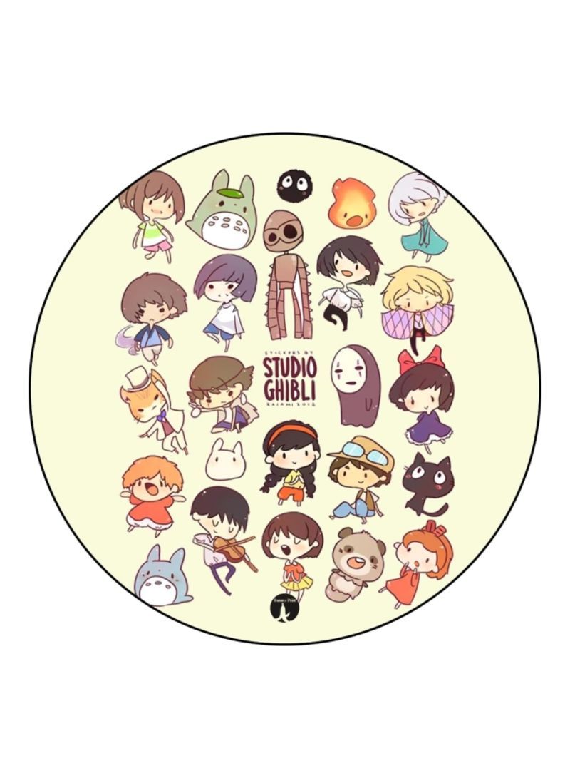 RKN Studio Ghibli Printed Mousepad White/Orange/Purple