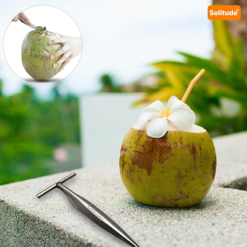 Solitude Stainless Steel Tender Coconut Opener Machine, Coconut Driller | Coconut Husk Remover, Water Extractor Smart Kitchen Tool - Image 5