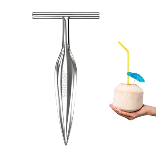 Solitude Stainless Steel Tender Coconut Opener Machine, Coconut Driller | Coconut Husk Remover, Water Extractor Smart Kitchen Tool - Image 1
