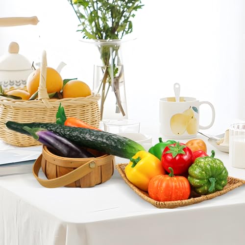 Lorigun 10 Pieces/Set Artificial Vegetables Simulation Vegetables Decoration Kitchen Home Decor Realistic Fake Vegetables Decor Set Photo Props - Image 5