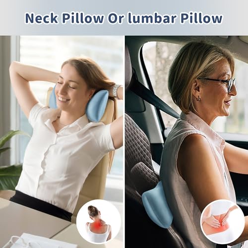 Pro Goleem Small Pillow 11’’x6’’x2.5’’ for Kids and Baby Sleeping with Name Tag Mini Tiny Pillow for Camping and Chair Car Air Nap Neck Lumbar Knee Rest Pillows, Blue - Image 5