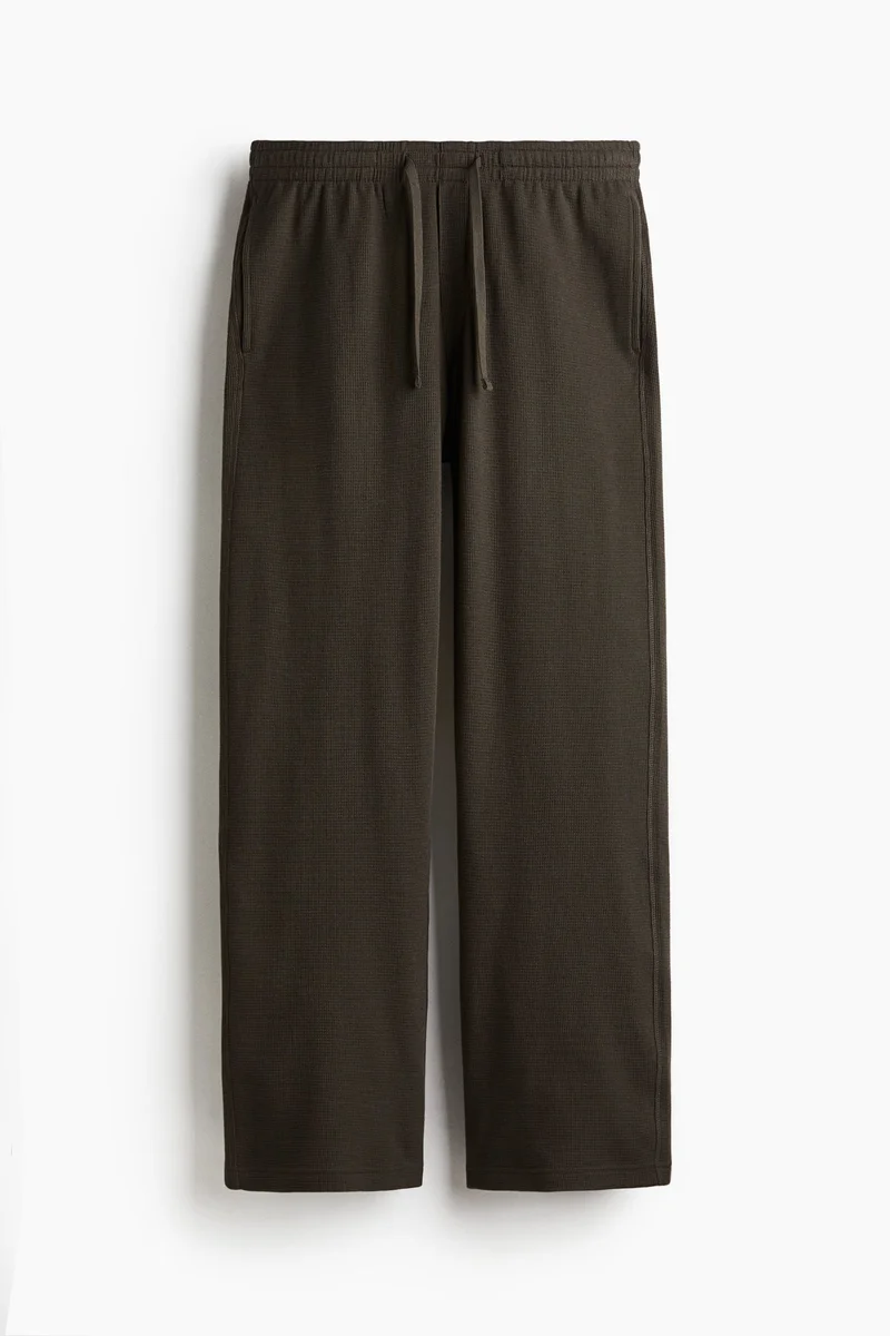 H&M Waffled cotton pyjama top and bottoms