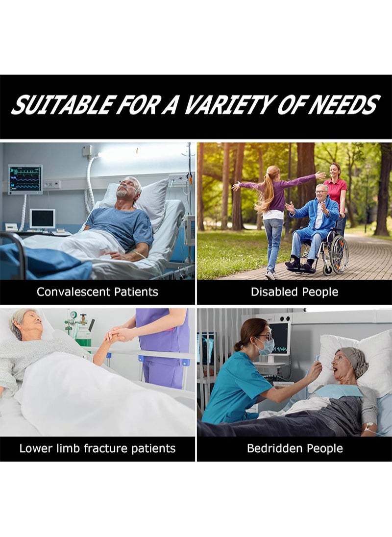 Aikanbo - 120 * 100cm Transfer Sheet，Patient Transfer Board with Eight Handles，Suitable for Obese People，Elderly People and Patients who Need to be transferred（Blue） - Image 1