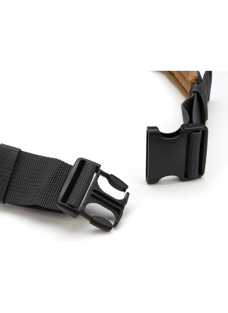 Dickies Dickies HeavyDuty Padded Work Belt for Contractors QuickRelease Buckle Adjustable 3Inch Width Holds Most Tool Belt Pouches GreyTan  - Image 2