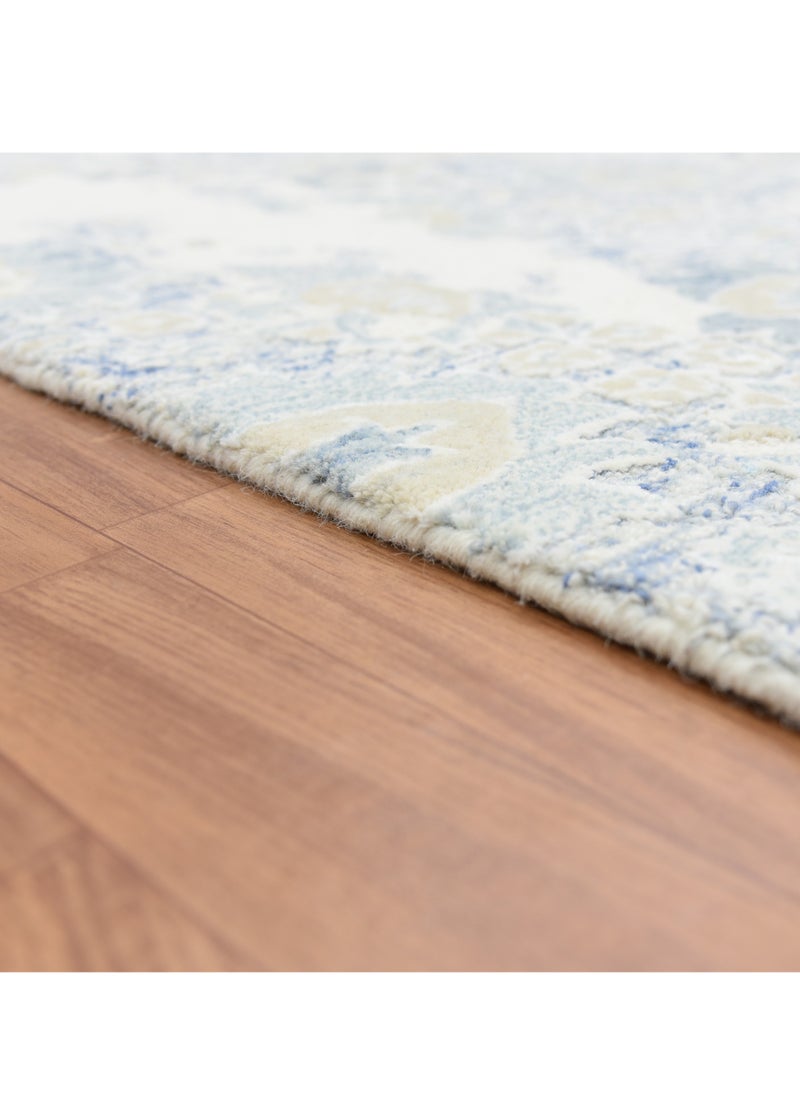 AURUM HOME AH06A Hand Tufted  Modern Area Rug  Indoor Living Dining Bedroom Room and Gallery Area Rugs Loop Cut Wool, Rectangle  - Image 3