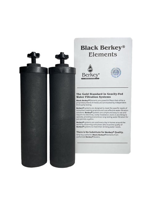 Berkey Authentic Black Berkey Elements BB9-2 Filters for Berkey Water Systems (Set of 2)