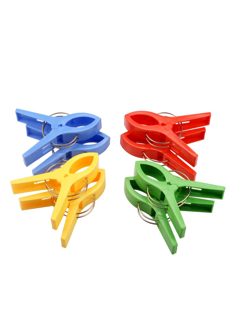 Beach Towel Clips, Towel Clips for Chairs on Cruise, 8 Pack Large Clips Clamps,Clothes Pegs,Beach Towel Holder  - Image 2