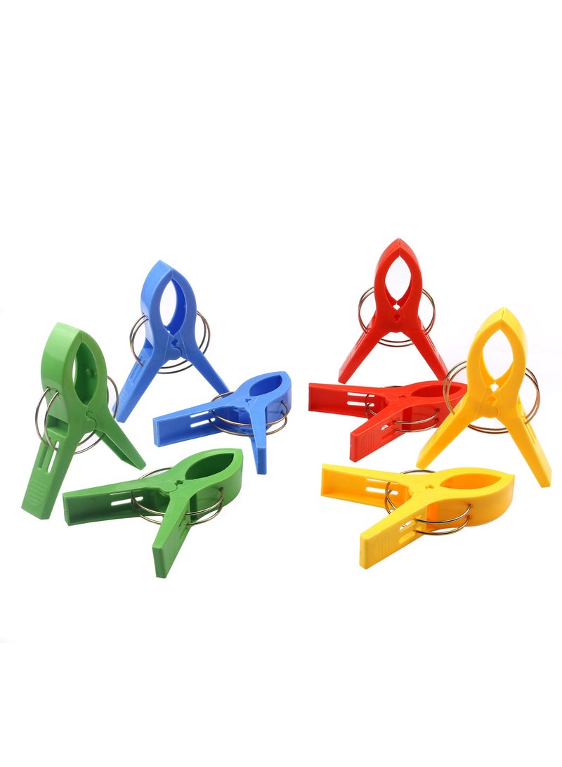 Beach Towel Clips, Towel Clips for Chairs on Cruise, 8 Pack Large Clips Clamps,Clothes Pegs,Beach Towel Holder  - Image 3