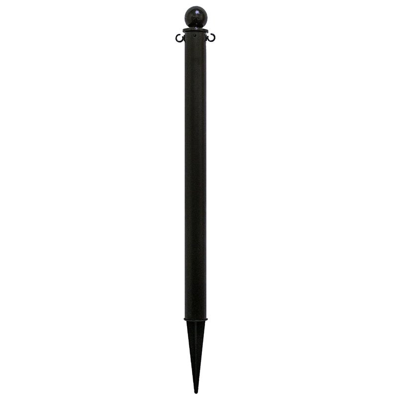 Mr Chain Deluxe Ground Pole Black 25Inch Diameter x 35Inch Height Pack of 6 954036