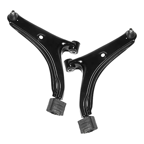 TRQ Front Lower Control Arm with Ball Joint Set Compatible with 1989-1994 Geo Metro Suzuki Swift - Image 1
