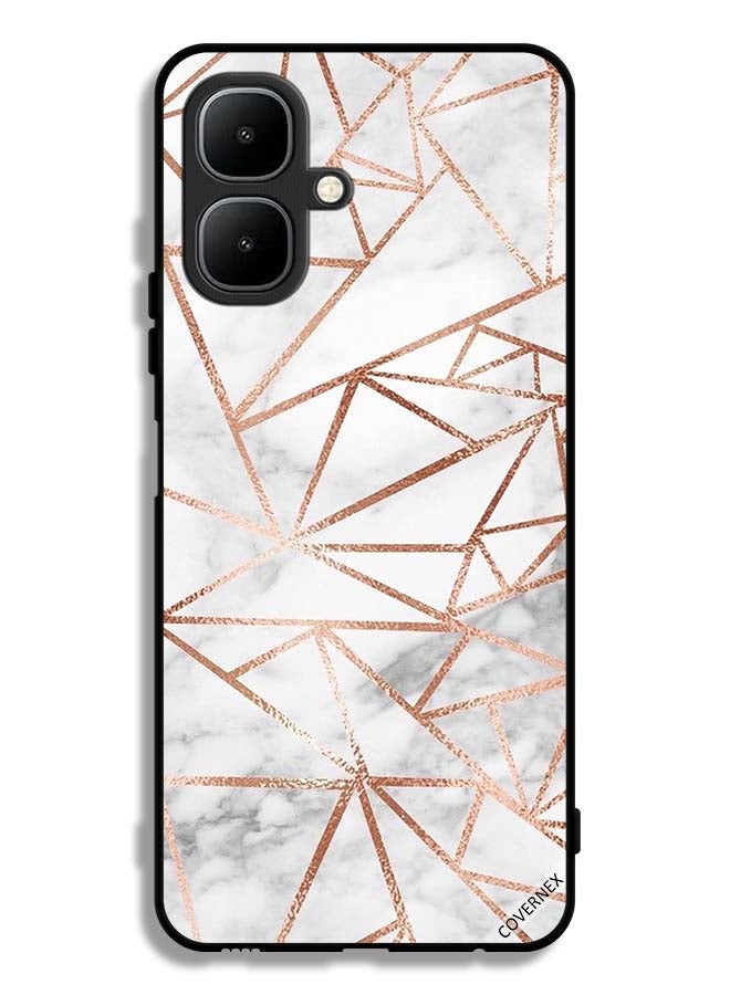 Covernex Infinix Smart 10 Protective Case Cover Marble Pattern Wallpaper