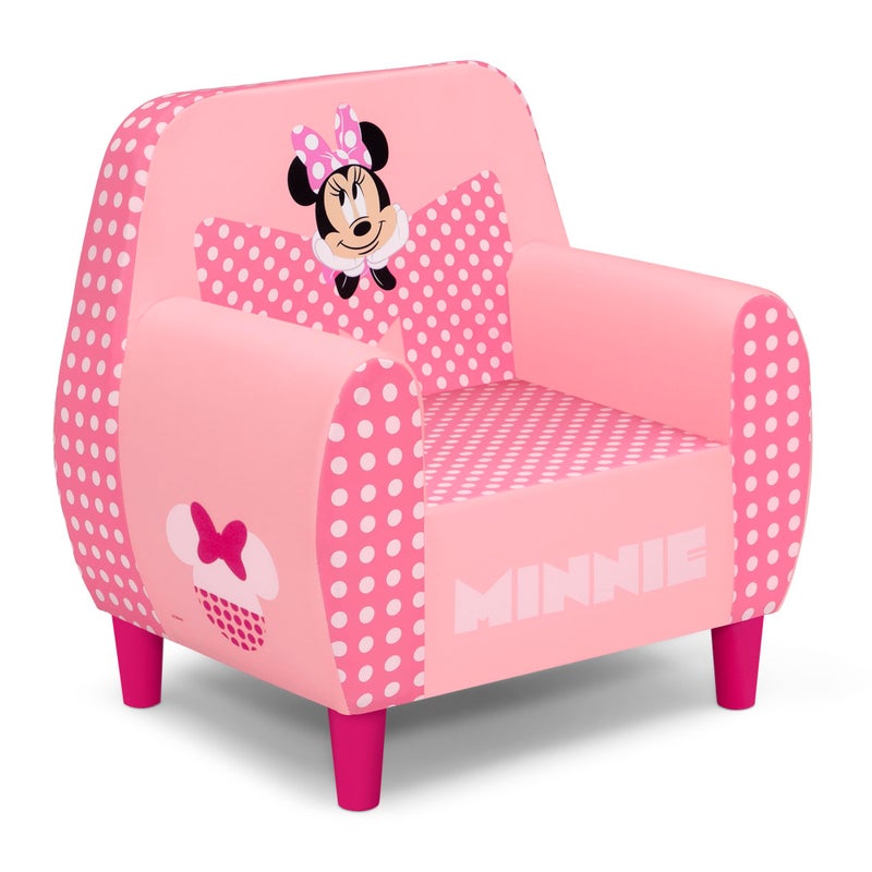 Delta Children Disney Minnie Mouse Foam Chair for Kids Pink