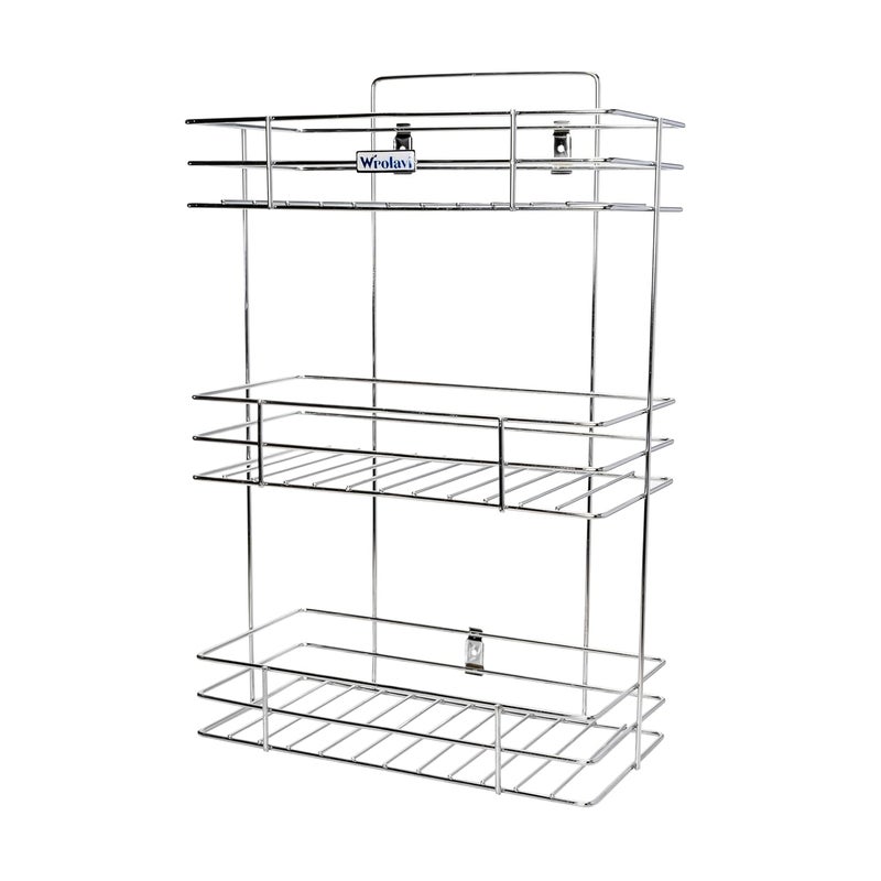 Tinbell Stainless Steel Multipurpose Bathroom Storage Rack Floor Mount Bathroom and Closet Shelves Holder For Store A Bathroom Accessories 3 Shelf - Image 4
