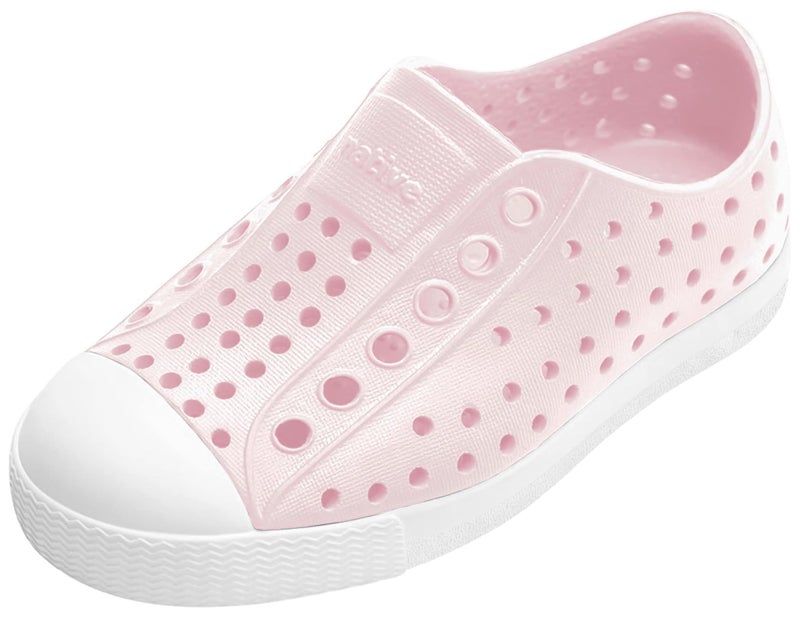 Native Shoes Unisex-Kids Jefferson Sneakers, Milk Pink/Shell White, 8 Toddler