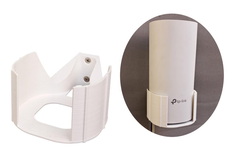 makerV Wall Mount Bracket for TP-Link Deco M4, E4, S7 Mesh WiFi Router, with Cable Management, Pack of 1 - Image 1