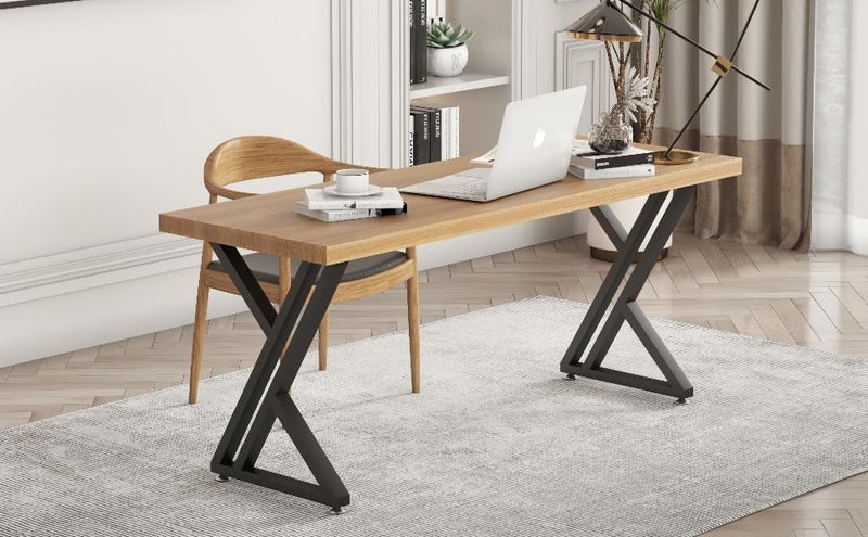 POLUNCA Metal Table Legs 28 InchIndustrial Modern High Coffee Table Legs Black Metal Desk Legs Triangle Shape Bench Chair BaseSet of 228 H x197W - Image 4