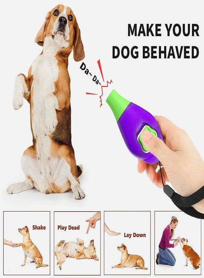 Perwin Dog Training Clicker with Whistle and Wrist Strap - Positive Behavior Reinforcer for Pets - All Ages, Puppy and Adult Dogs - Use to Reward and Train - Dog Whistle Included (Purple) - Image 5