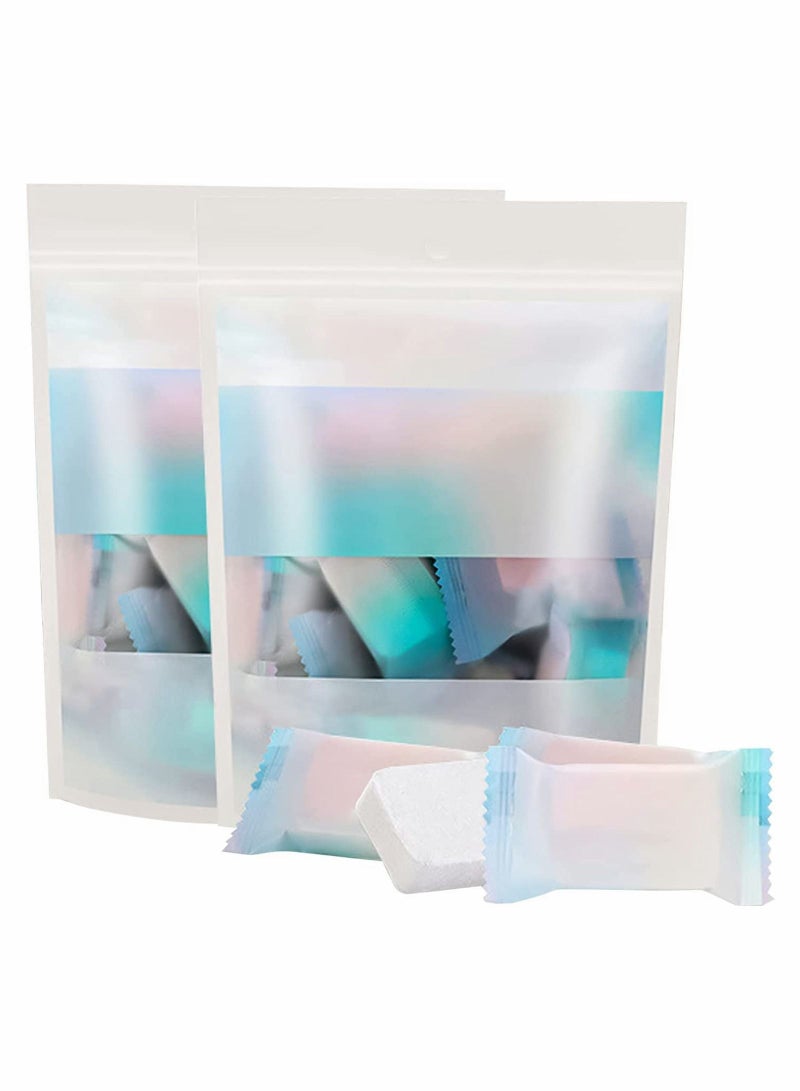 Disposable Compressed Towel Tablets 44 Pack Washcloths, Camping Towels, Large Towels 15.7in Long and Thick, Soft Reusable, Suitable for Baby Travel Guests - Image 1