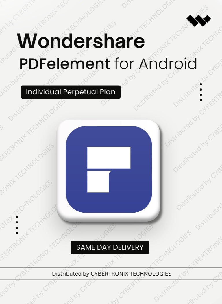 Wondershare PDFelement for Android Individual | Lifetime | Digital License | Same Day Delivery
